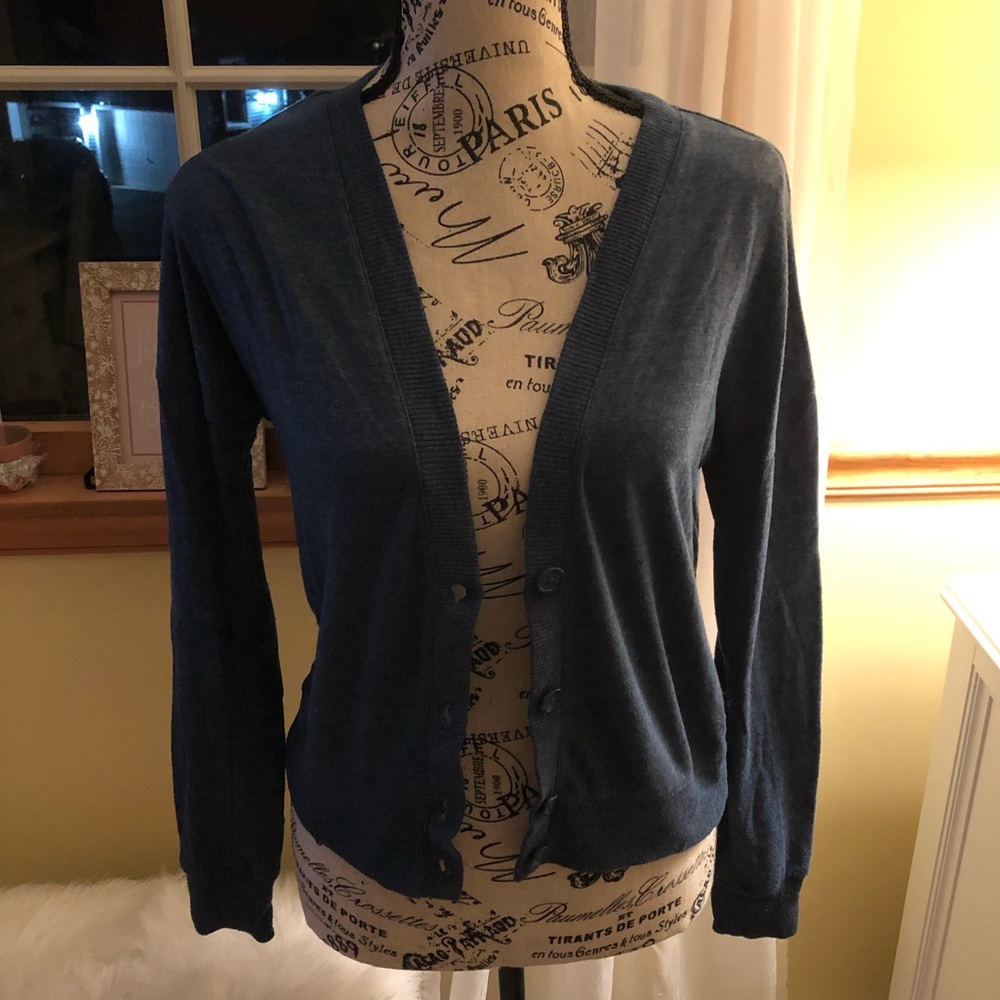 Forever 21 Blue Cardigan Size Small